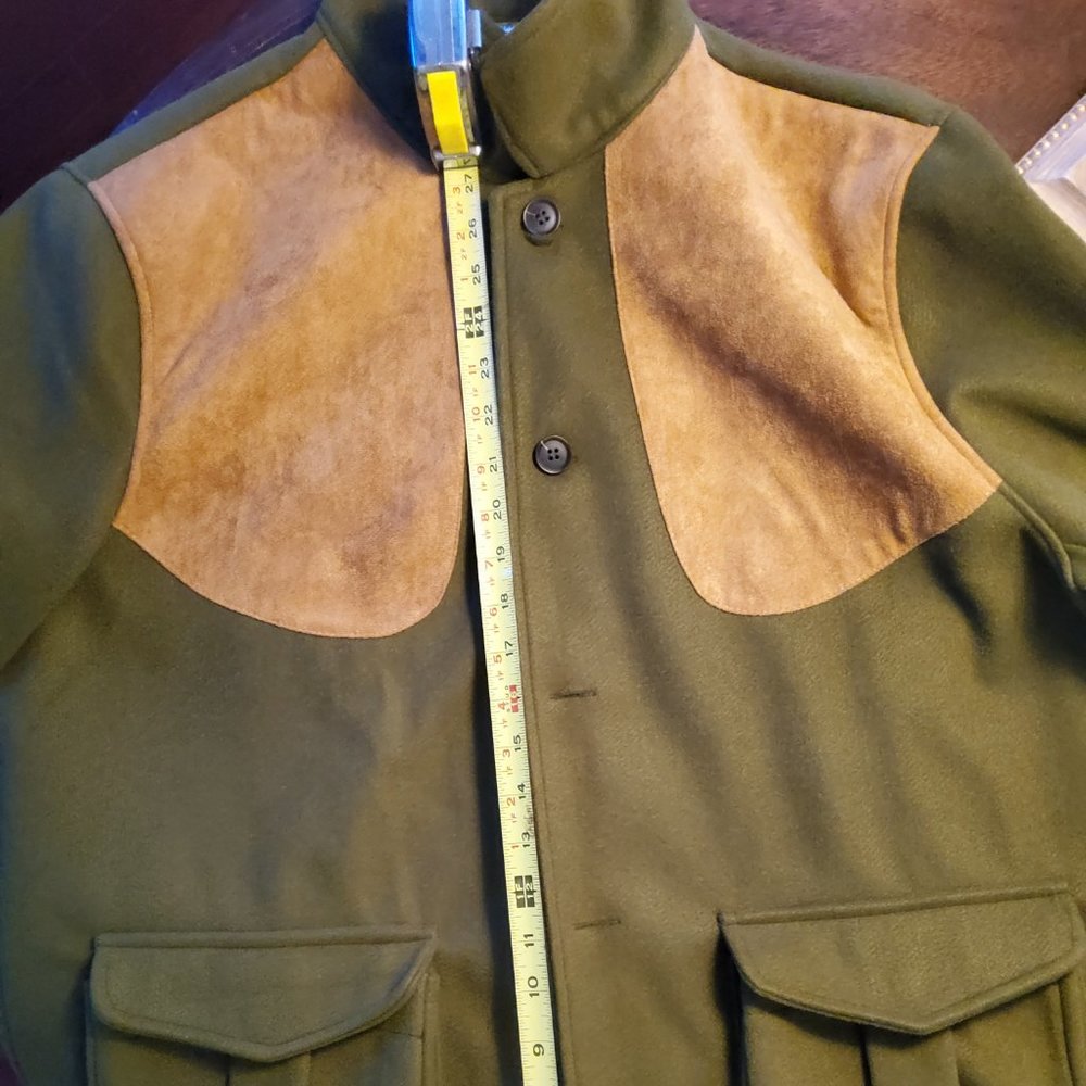 Order plus custom flannel  field  unlined jacket